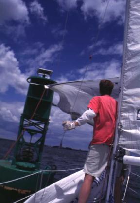 Ready to jump on the buoy