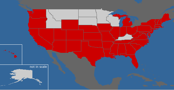 Map of the United States