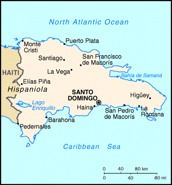 Map of Dominican Republic